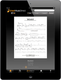 iPad sheet music library browse