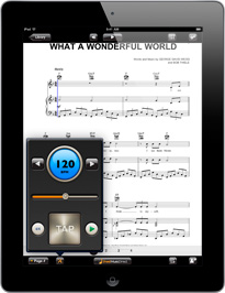 iPad sheet music metronome